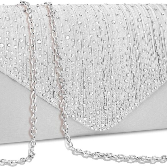 Handbags - Clutch Purses for Women Evening Bag Formal Rhinestone Handbags for Wedding Party